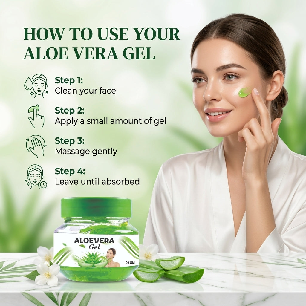 Aloe Vera Skin Gel – Deep Hydration & Cooling Care for women skin care