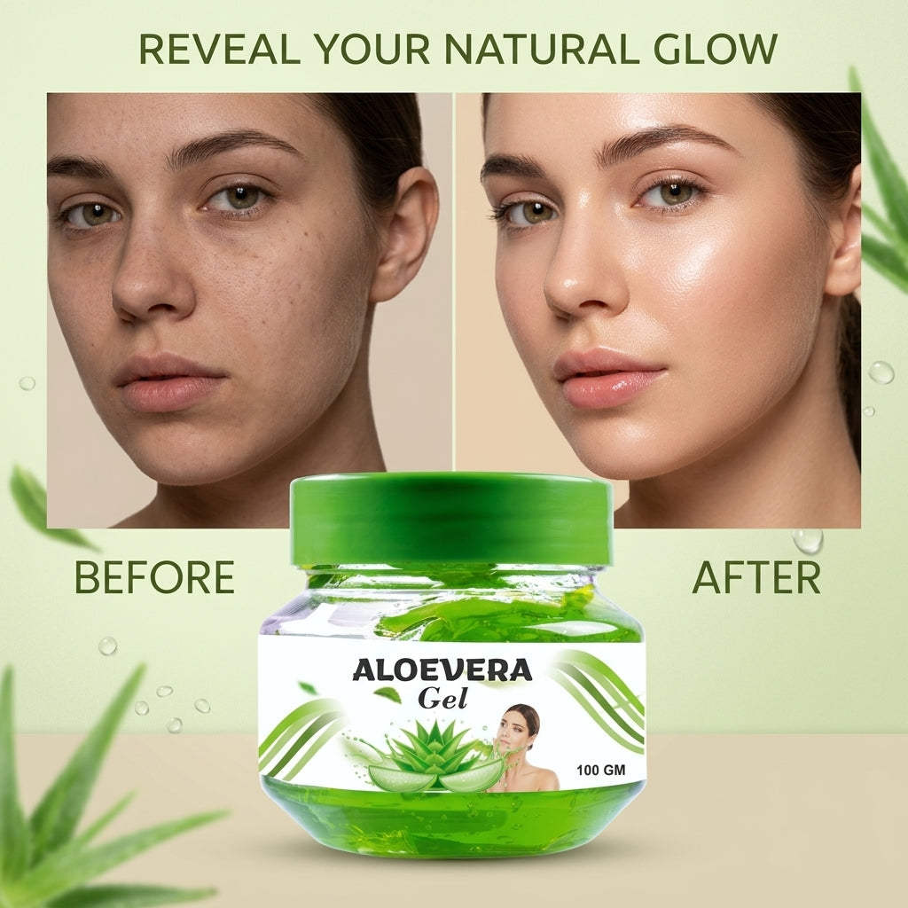 Aloe Vera Skin Gel – Deep Hydration & Cooling Care for women skin care